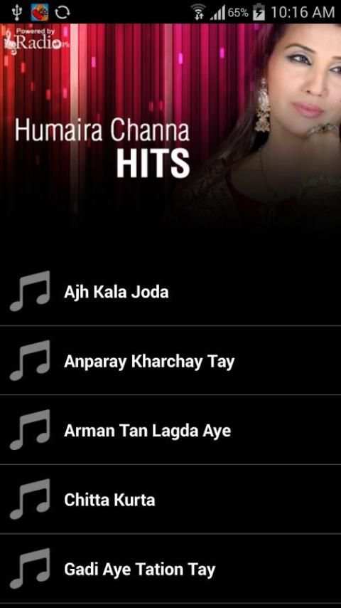 HumairaChannaHits screenshot 2