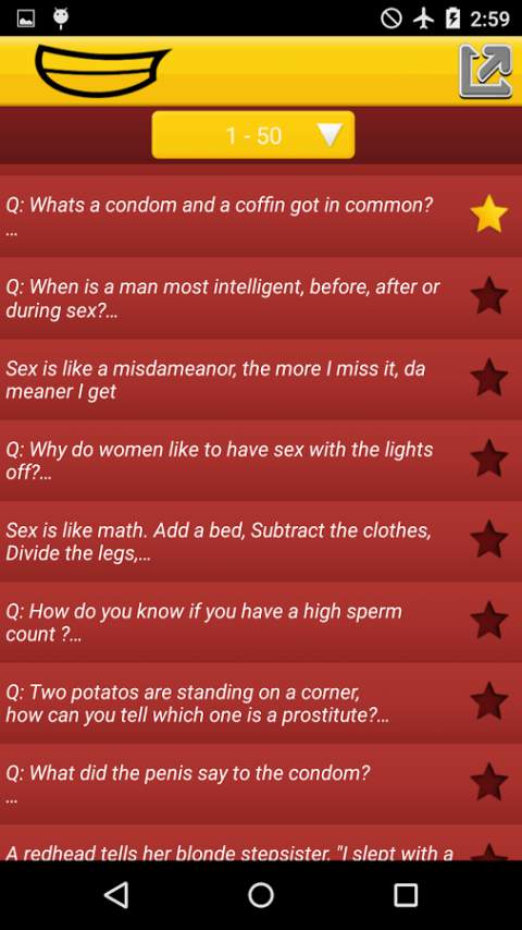Sexy jokes -DirtyJokes for 17+ screenshot 2