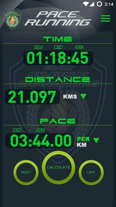 Pace Running Lite screenshot 2