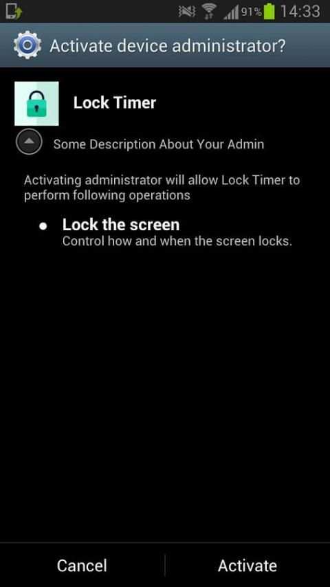 Screen Lock Timer screenshot 3