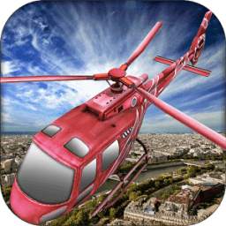 City Helicopter Fly Simulation