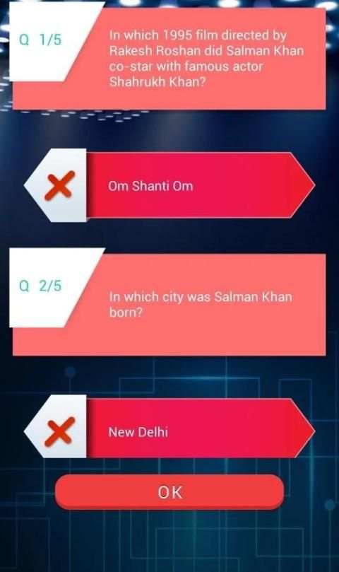 Salman Khan Quiz скриншот 1