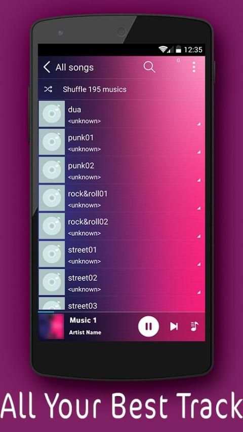 BlackPlayer Music Player screenshot 5