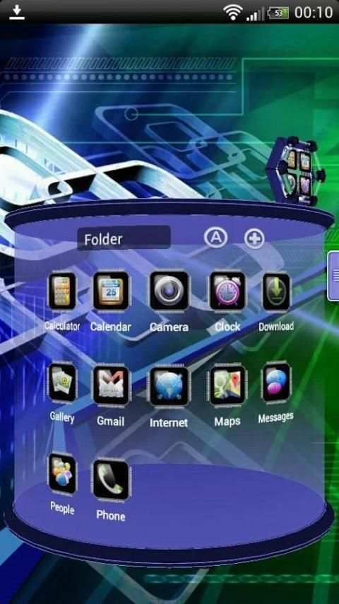 Next Launcher Tech Theme screenshot 6