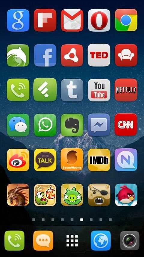 GO Launcher EX UI5.0 theme स्क्रीनशॉट 2