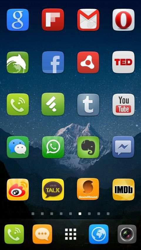 GO Launcher EX UI5.0 theme स्क्रीनशॉट 3