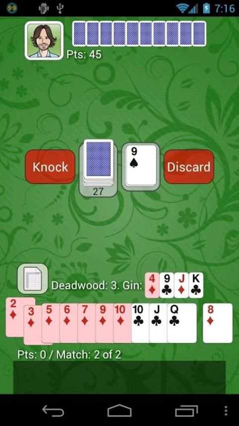 Gin Rummy - Net Gin Free स्क्रीनशॉट 8