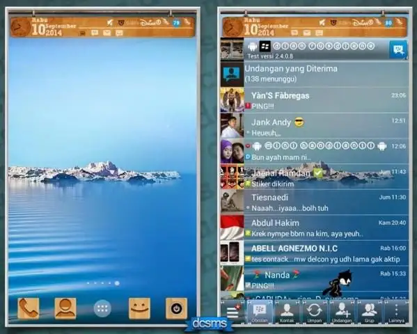 Theme BBM Transparan screenshot 2