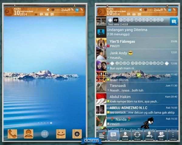 Theme BBM Transparan screenshot 2