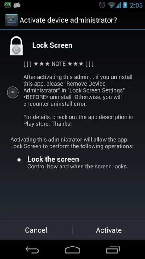 Lock Screen App स्क्रीनशॉट 2