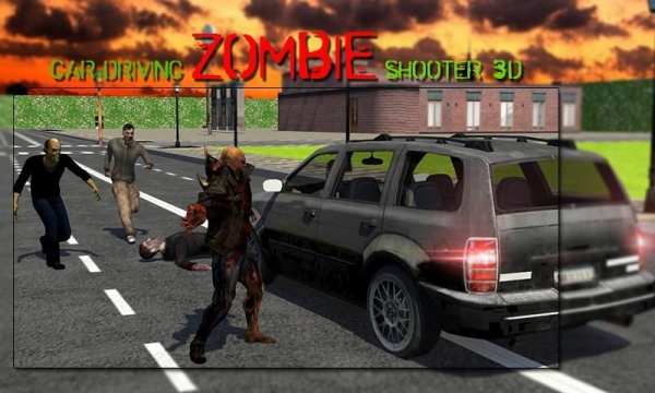 Car Driving Zombie Shooter 3d screenshot 9