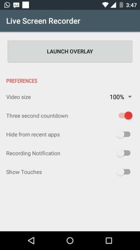 Live Screen Recorder स्क्रीनशॉट 3