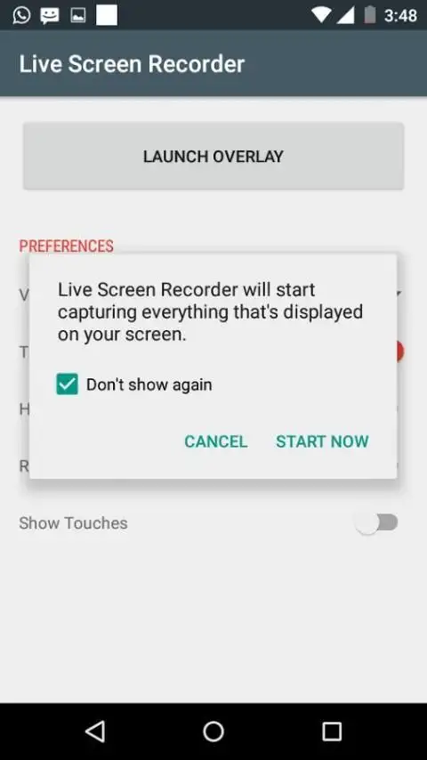 Live Screen Recorder स्क्रीनशॉट 2