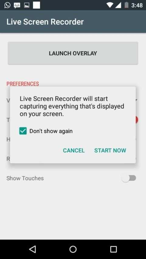 Live Screen Recorder स्क्रीनशॉट 2