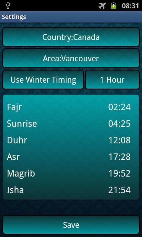 Salat Time Widget screenshot 3