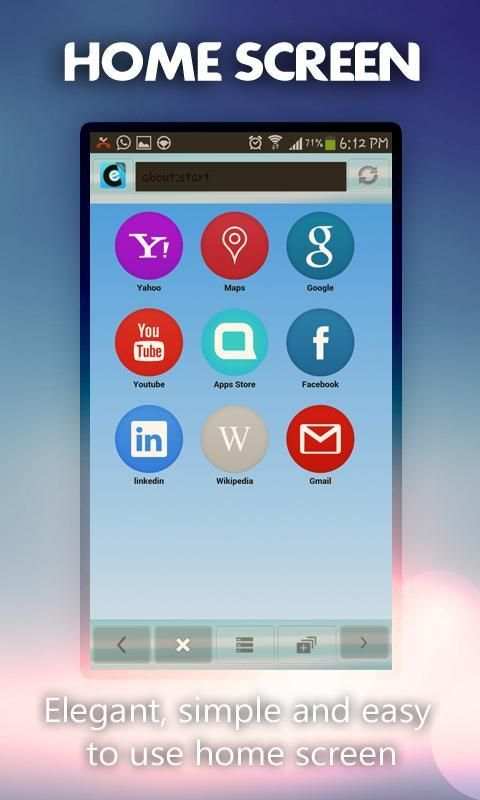 EC Browser Mini - Super Fast 4 تصوير الشاشة