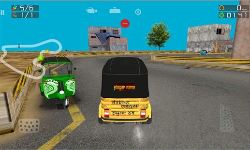 Temple Rickshaw Racing Run HD 1 تصوير الشاشة