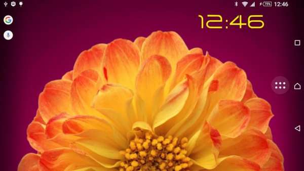 Rotating flower live Wallpaper screenshot 1