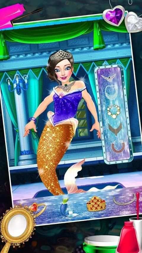 Mermaid Princess Frozen Salon скриншот 3