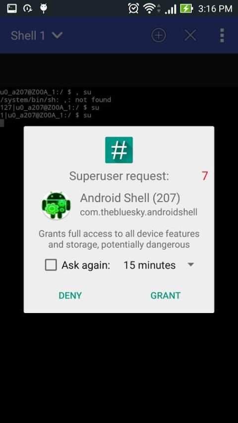 Terminal, Shell for Android 1 تصوير الشاشة