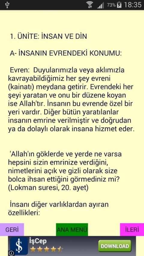 Din Kültürü Ders Notu 9 6 تصوير الشاشة