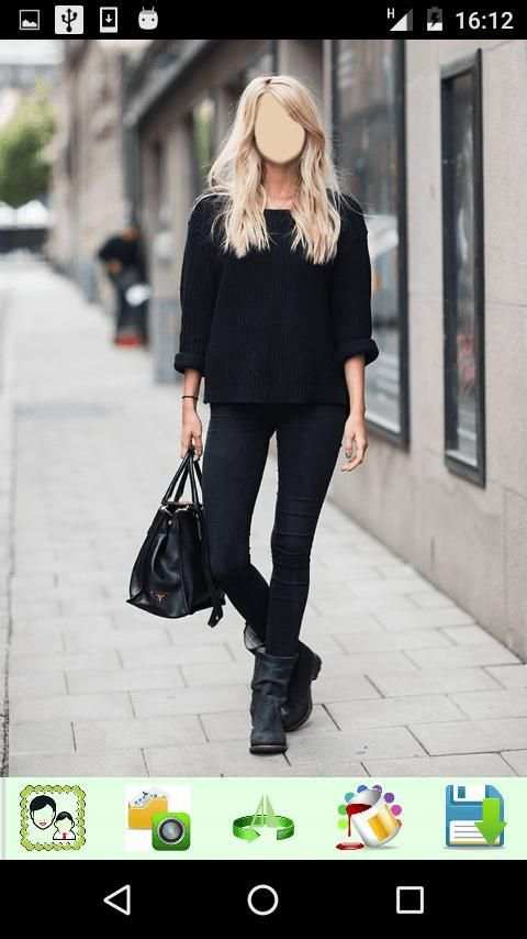 Girls Black Jeans Look screenshot 3
