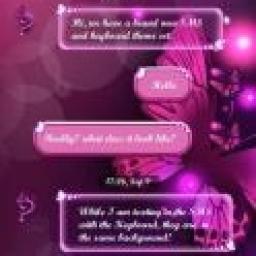 ikon Tema SMS Kupu Kupu Neon