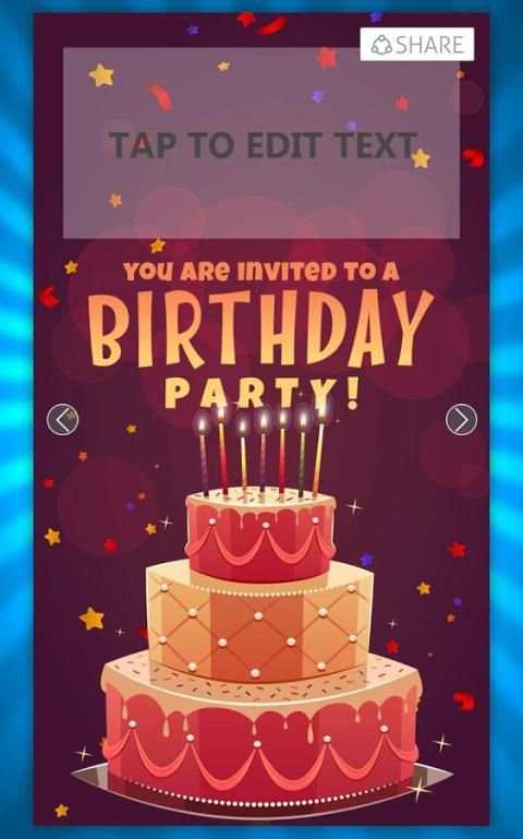 Birthday Invitation Card Maker screenshot 4