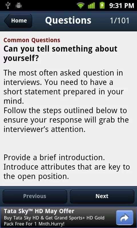 101 HR Interview Questions screenshot 1