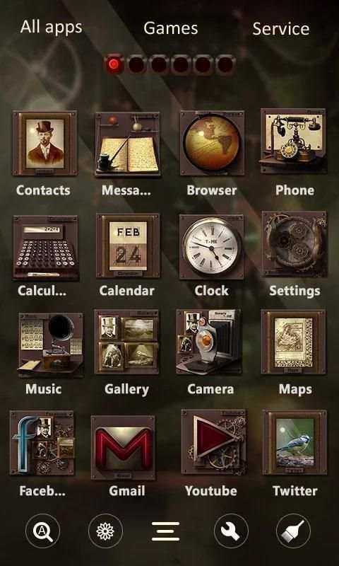 Steampunk GO Launcher स्क्रीनशॉट 2