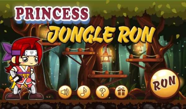 Princess Jungle Run स्क्रीनशॉट 1