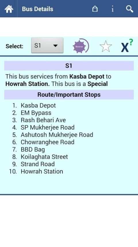 Kolkata Bus Info स्क्रीनशॉट 3