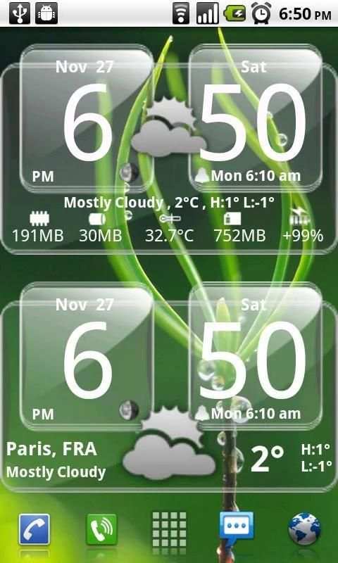 Sense Analog Glass Clock 4x2 स्क्रीनशॉट 7