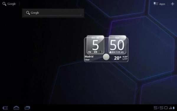Sense Analog Glass Clock 4x2 स्क्रीनशॉट 1