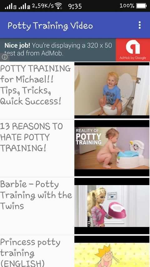 Potty Training Video скриншот 1