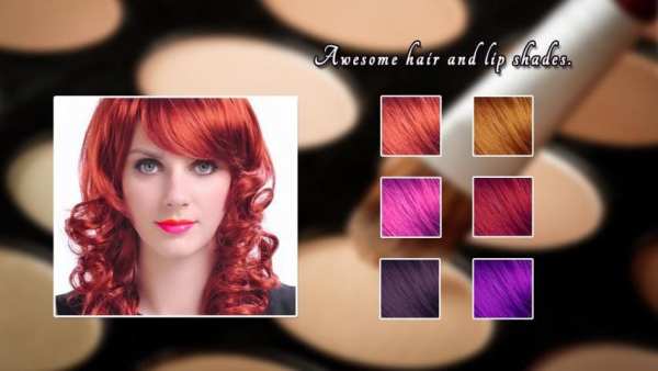 Hair and Lip Color Changer 4 تصوير الشاشة