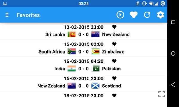 Cricket World Cup 2015 screenshot 1