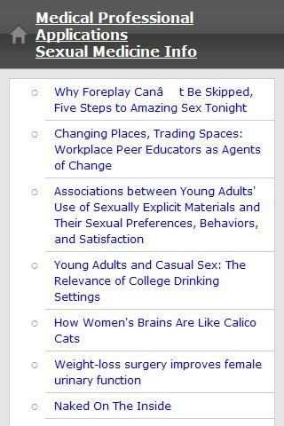 Sexual Medicine Info screenshot 2
