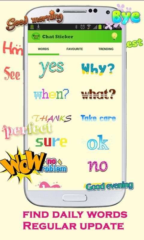 WordArt Chat Sticker W screenshot 3