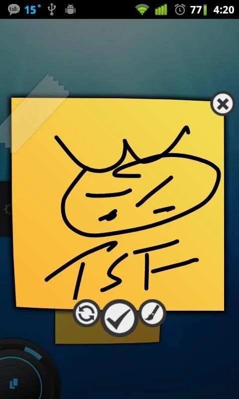 TSF Notepad Widget स्क्रीनशॉट 3