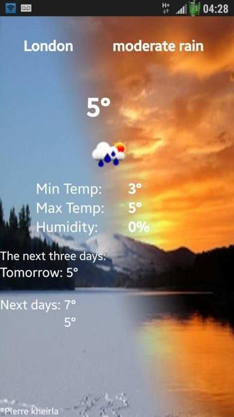 P Weather forecast 2 تصوير الشاشة