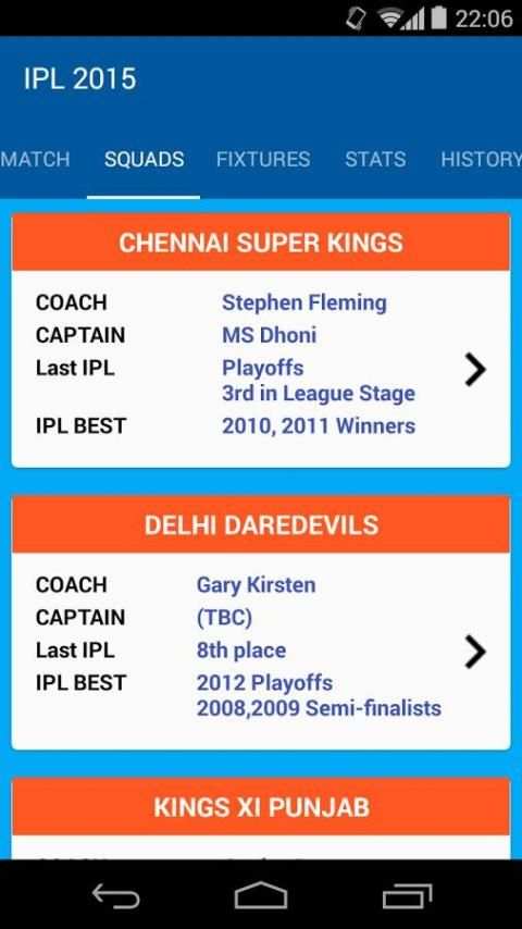 Fixtures for IPL 2015 screenshot 5