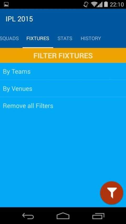 Fixtures for IPL 2015 screenshot 7