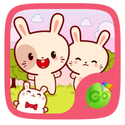 Kawaii Bunny GO Keyboard Theme أيقونة