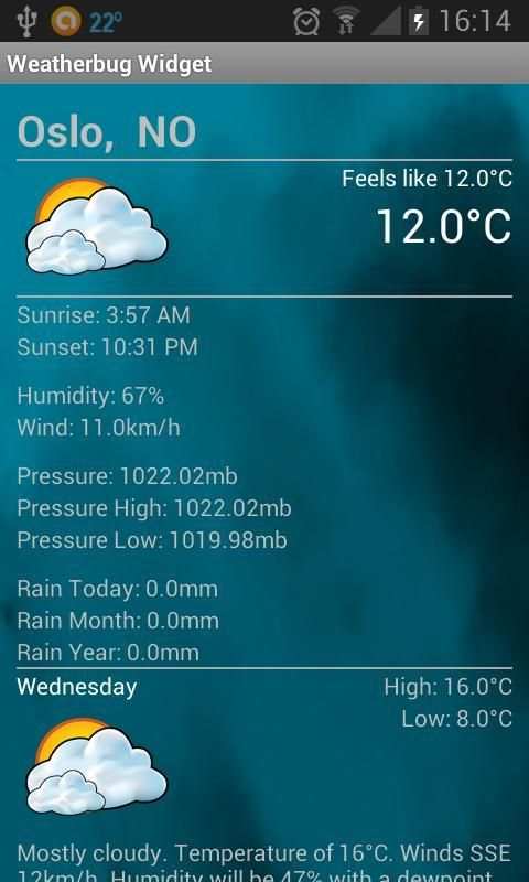 Weather Widget स्क्रीनशॉट 5