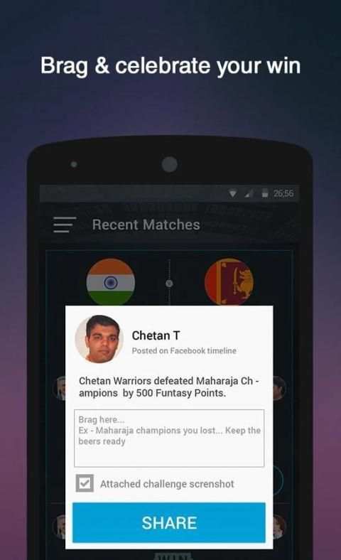 Funtasy Cricket स्क्रीनशॉट 9