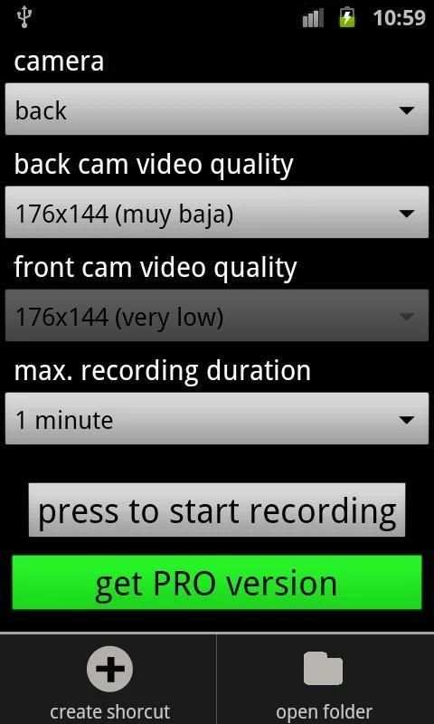 Spy Video Recorder screenshot 1