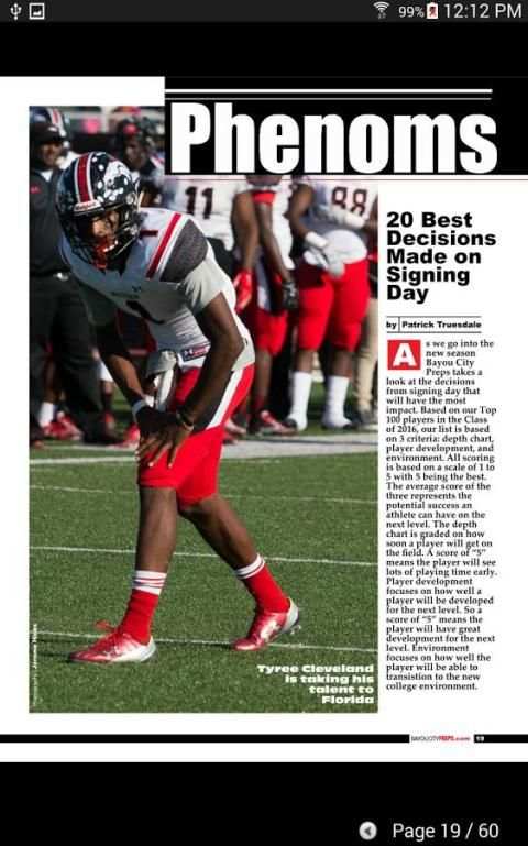Bayou City Preps Mag 2 تصوير الشاشة