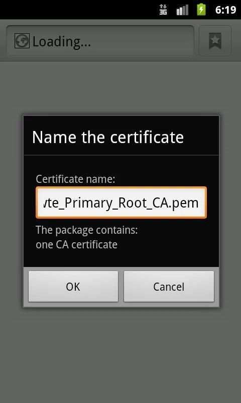 Certificate Installer स्क्रीनशॉट 1