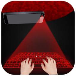 Hologram 3D keyboard simulated